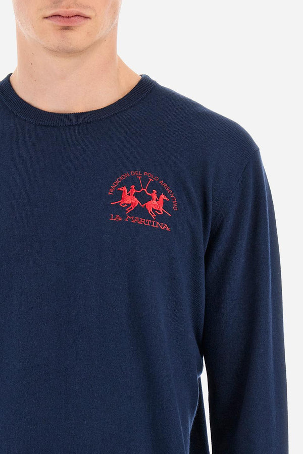 LA MARTINA MAN SWEATER CREW NECK LAMBSCOT