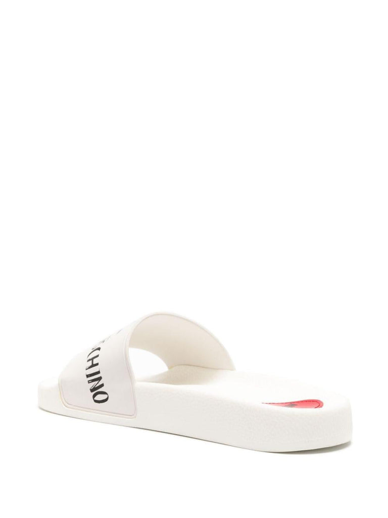 LOVE MOSCHINO SABOTD.POOL25 PVC BIANCO/NERO
