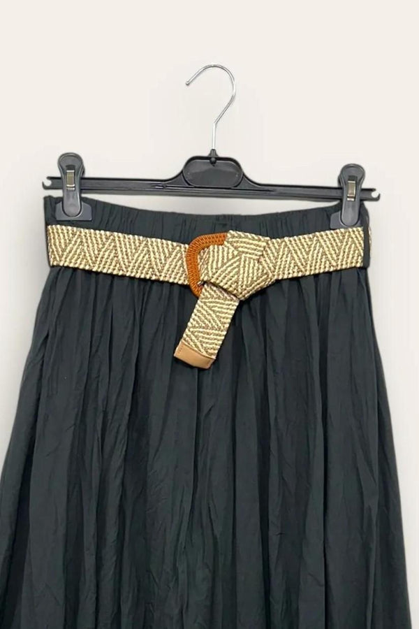 LOVEme Gonna in cotone stroppicciata