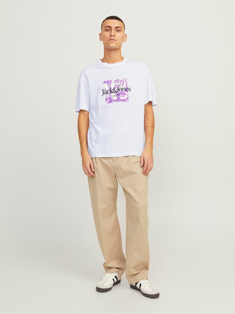 JACK AND JONES JORLAFAYETTE BRANDING TEE SS CREW NECK