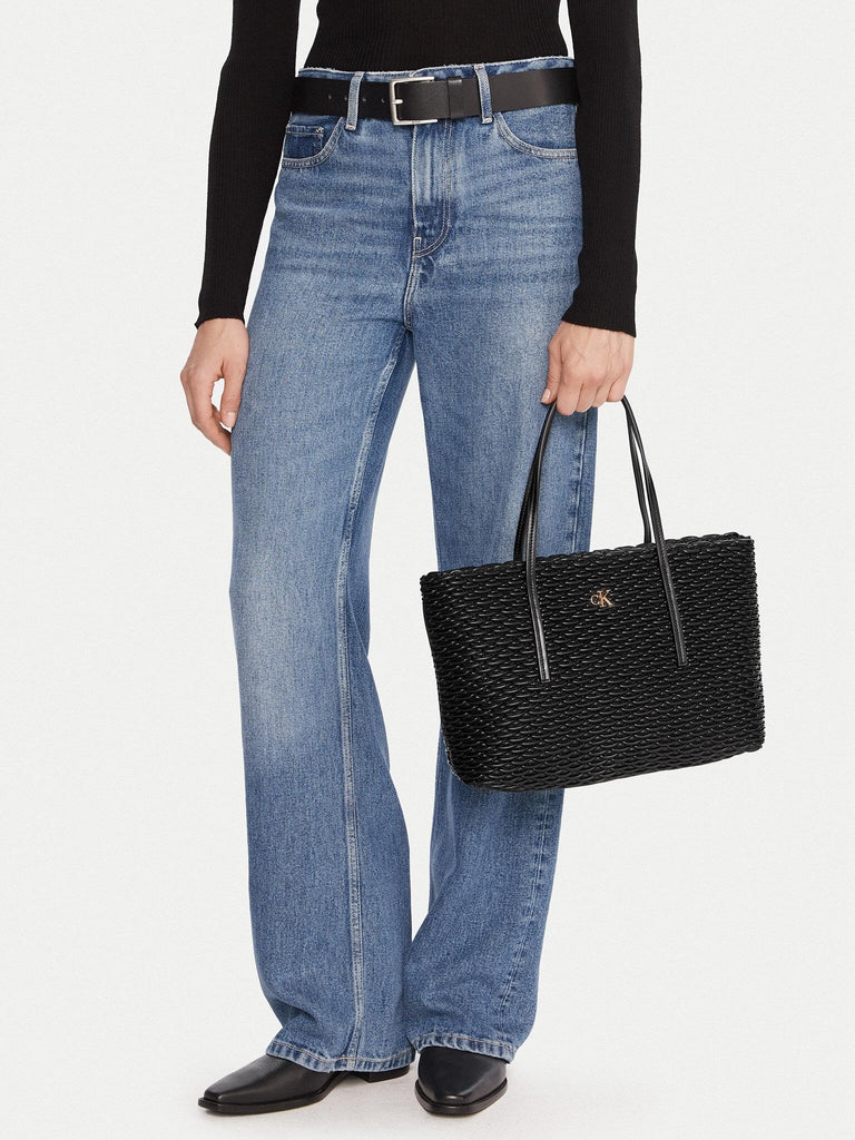 CALVIN KLEIN PLEATED TOTE
