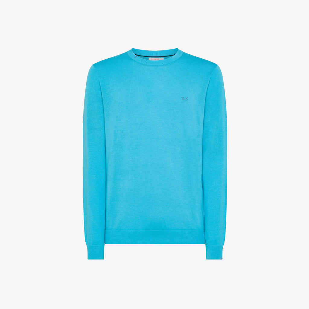 SUN68 ROUND NECK SOLID