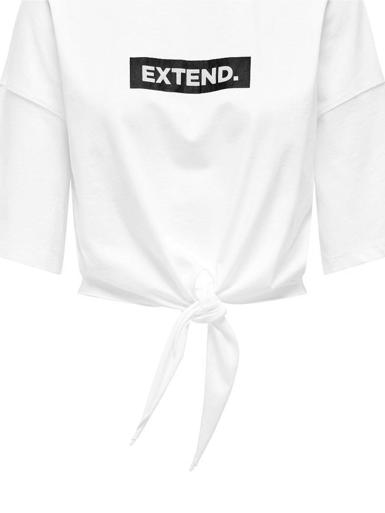 ONLY ONLSERENA LIFE S/S O-NECK KNOT TOP XTJRS