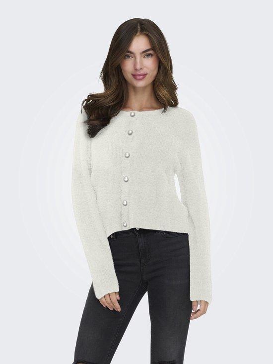 ONLY ONLPETRA LS PEARL O-NECK CARDI CC KNT