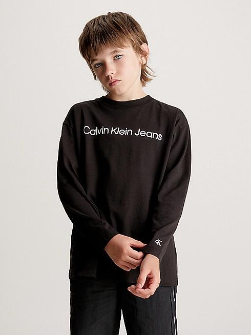 CALVIN KLEIN JEANS INST. LOGO RELAXED LS T-SHIRT