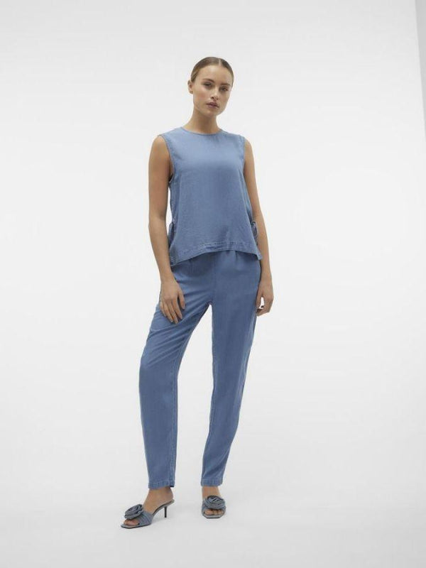 VERO MODA VMBREE SL TIE DETAILS SHORT TOP GA