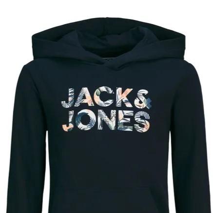JACK JONES KIDS JJEBRYAN CORP LOGO SWEAT HOOD NOOS JNR