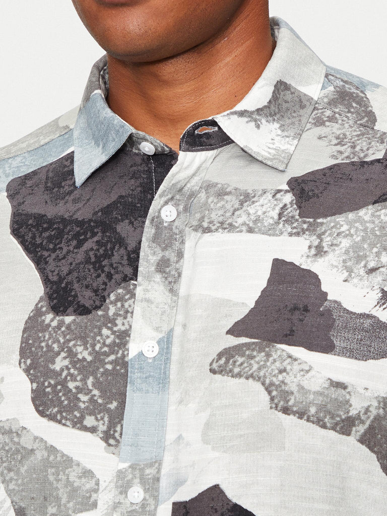 ONLY&SONS ONSBUD LIFE SS RLX AOP LINEN SHIRT NOOS