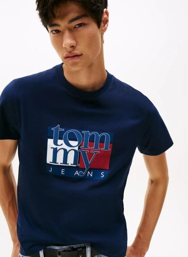 TOMMY JEANS TJM SLIM RWB FLAG TE