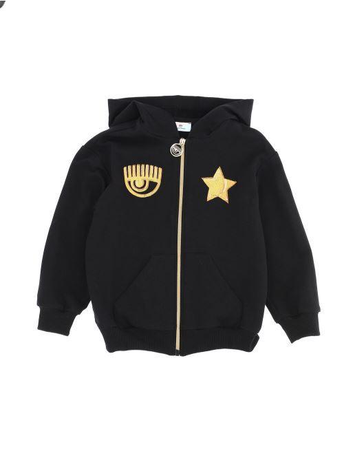 CHIARA FERRAGNI HOODIE APERTA EYESTAR GOL