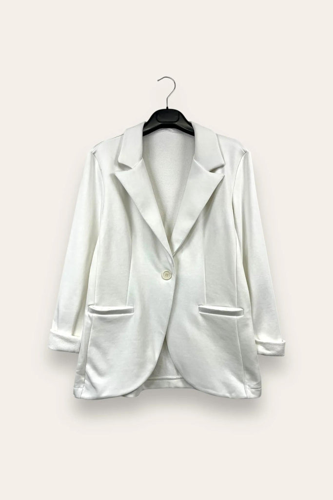 LOVEme Giacca in felpa con un bottone