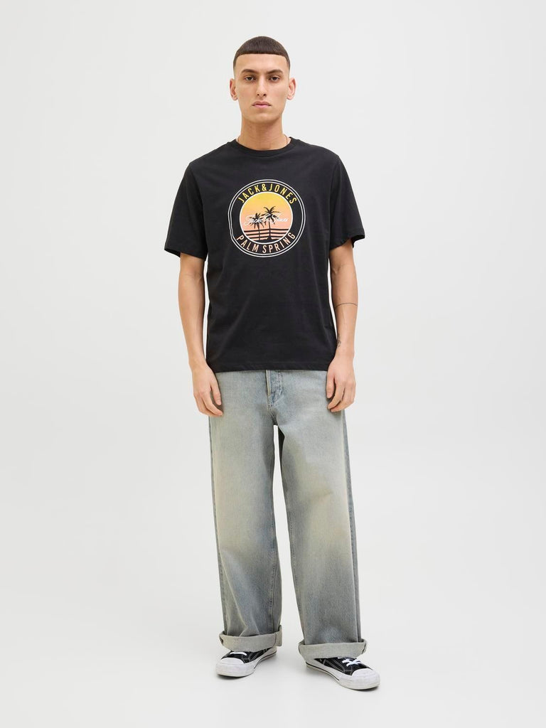 JACK AND JONES JJPALM TEE SS CREW NECK LN
