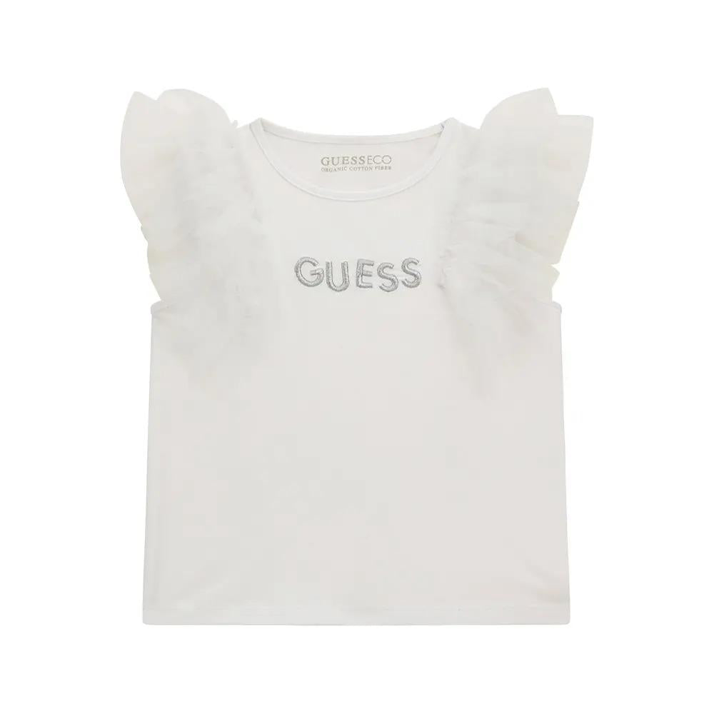 GUESS SS T-SHIRT W/MESH