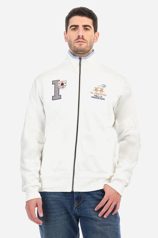 LA MARTINA MAN FULL ZIP SWEATSHIRT BRUSHE