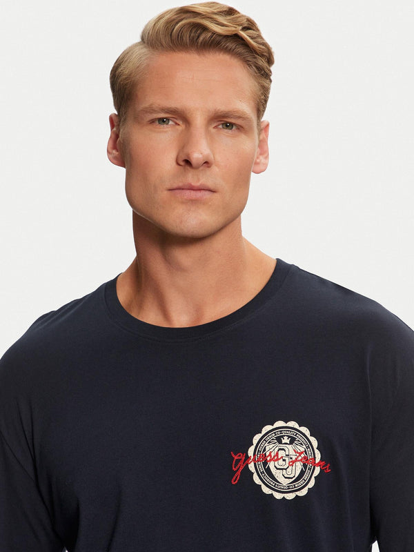 GUESS GJ LS CN REG STAMP & LOGO TEE