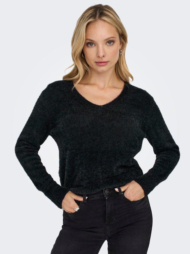 ONLY ONLELLA PIUMO LS V-NECK CC KNT