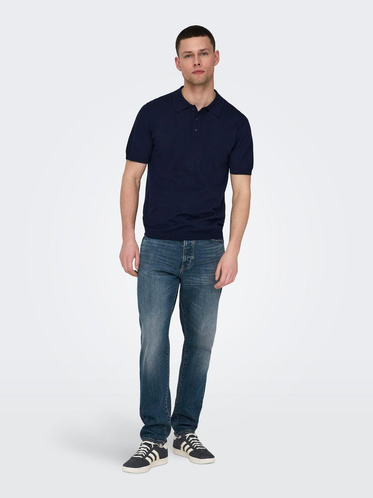 ONLY&SONS ONSWYLER LIFE REG 14 SS POLO KNIT NOOS