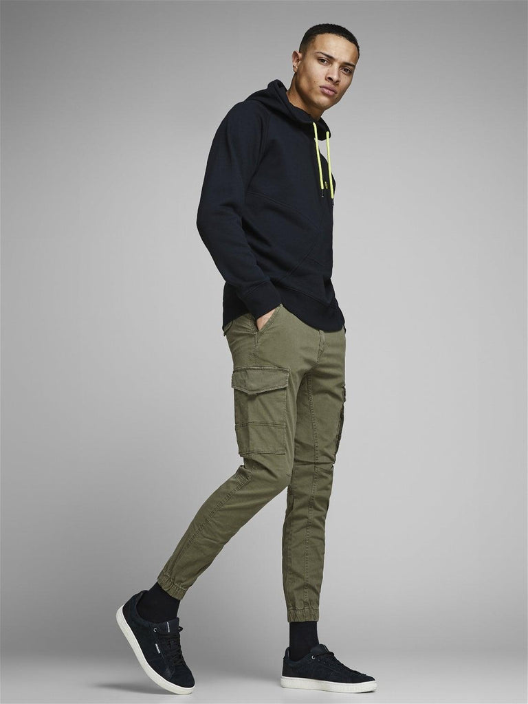 JACK AND JONES JPSTPAUL JJFLAKE CARGO OLIVE NIGHT NOOS
