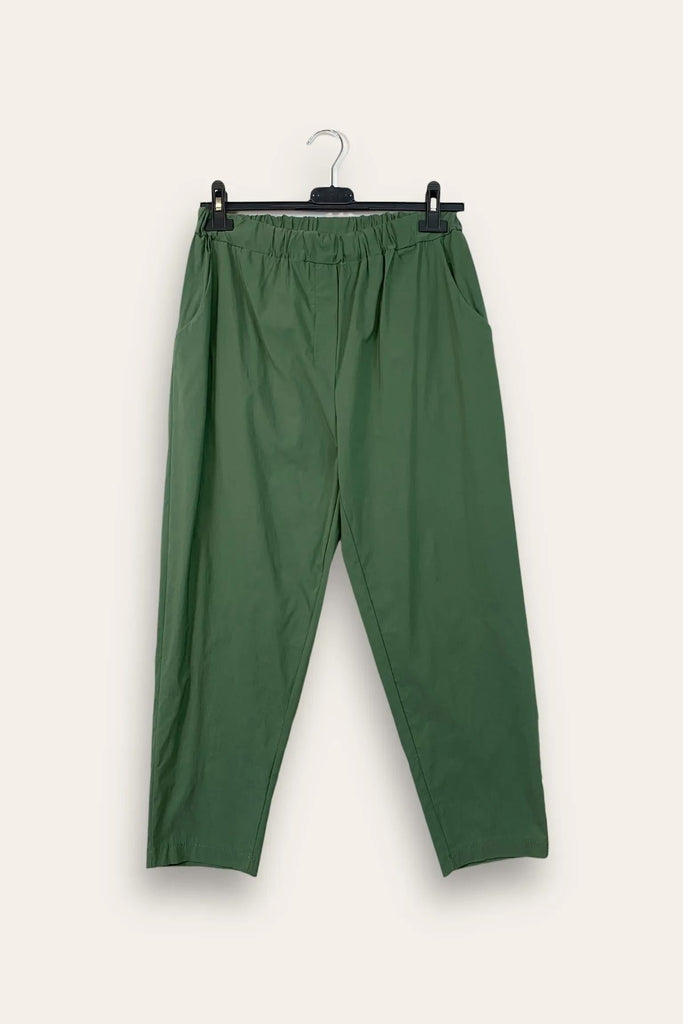 LOVEme Pantalone a sigaretta con elastico in vita