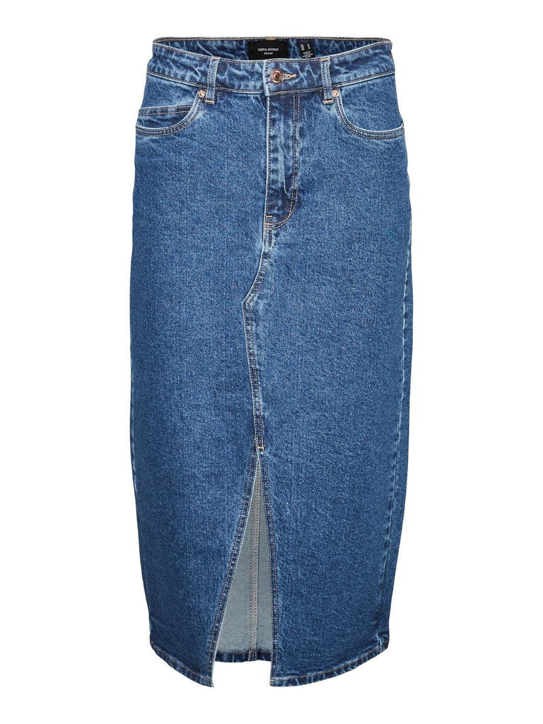 VERO MODA VMVERI HR CALF DENIM SKIRT GA MIX NOOS