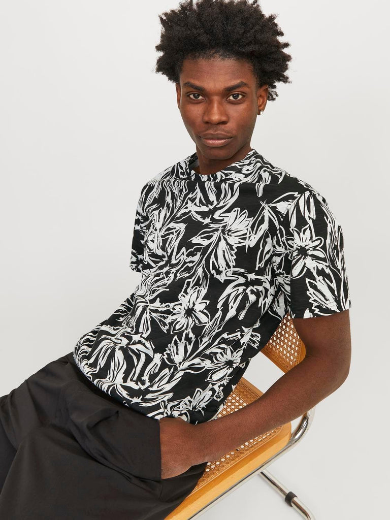 JACK AND JONES JORLAFAYETTE AOP TEE SS CREW NECK