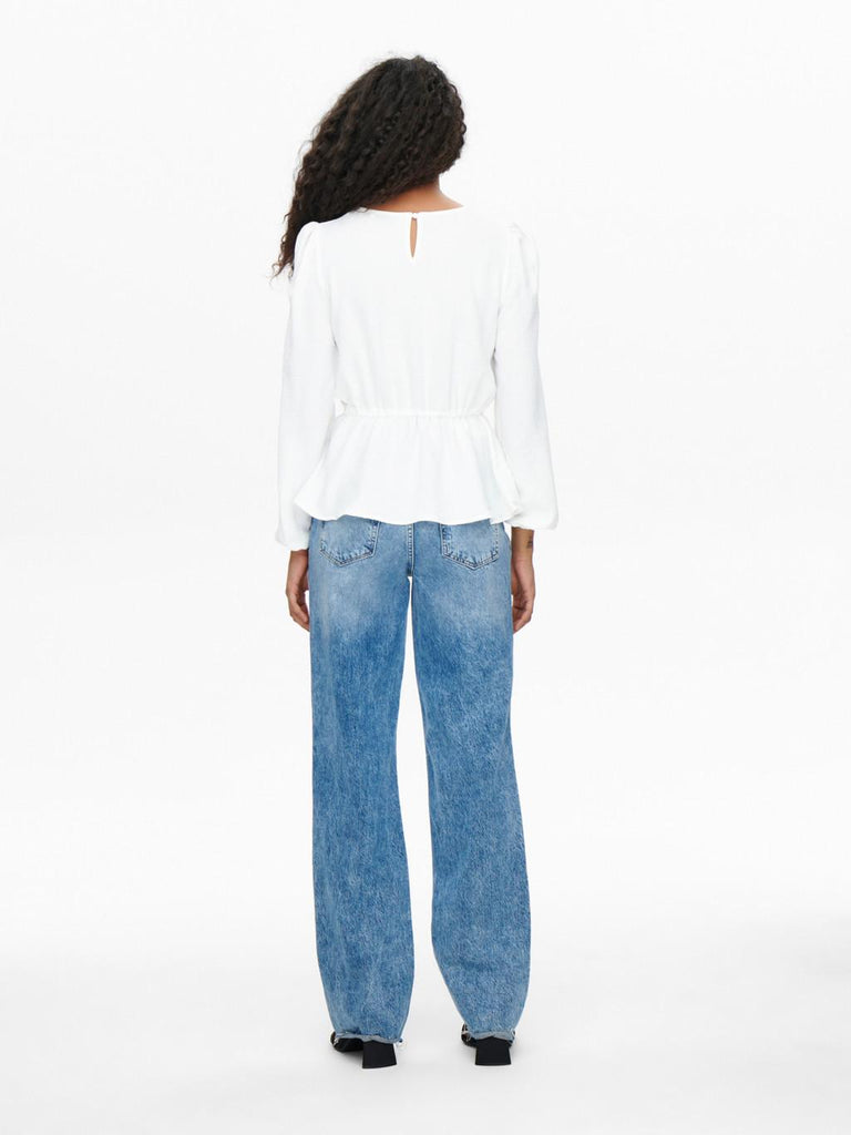 ONLY ONLMETTE DAR L/S O-NECK TOP NOOS WVN