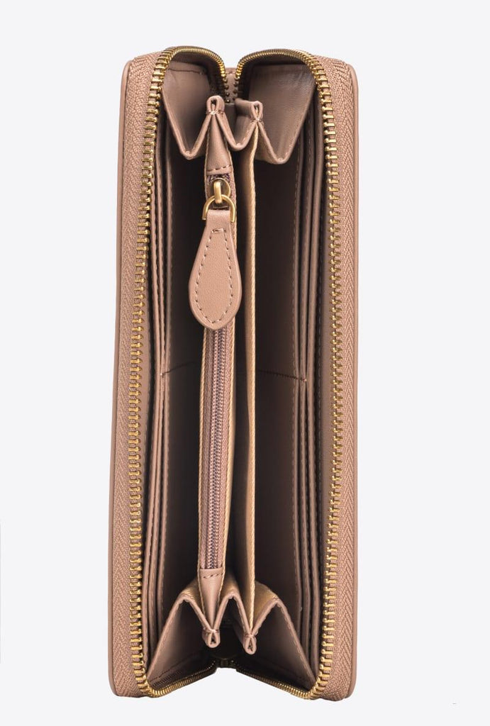 PINKO RYDER ZIP AROUND VITELLO SETA