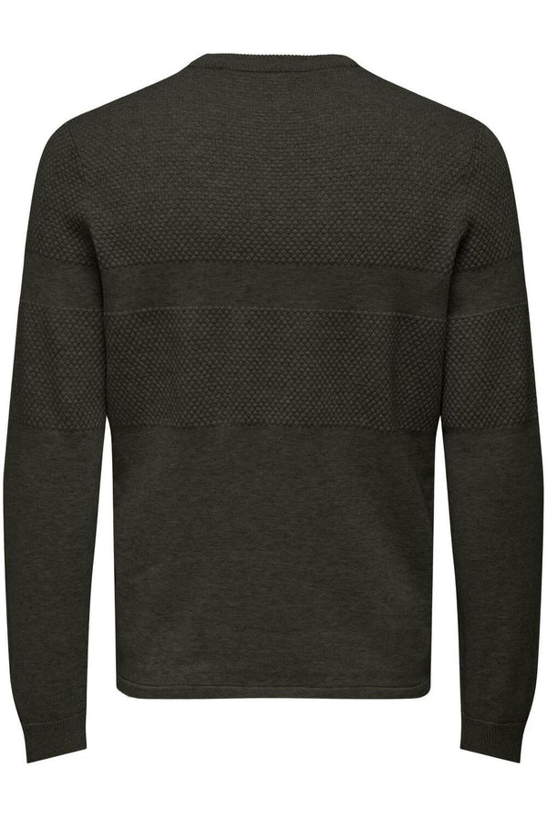 ONLY&SONS ONSKARLSON REG 12 STRUC BLOCK KNIT