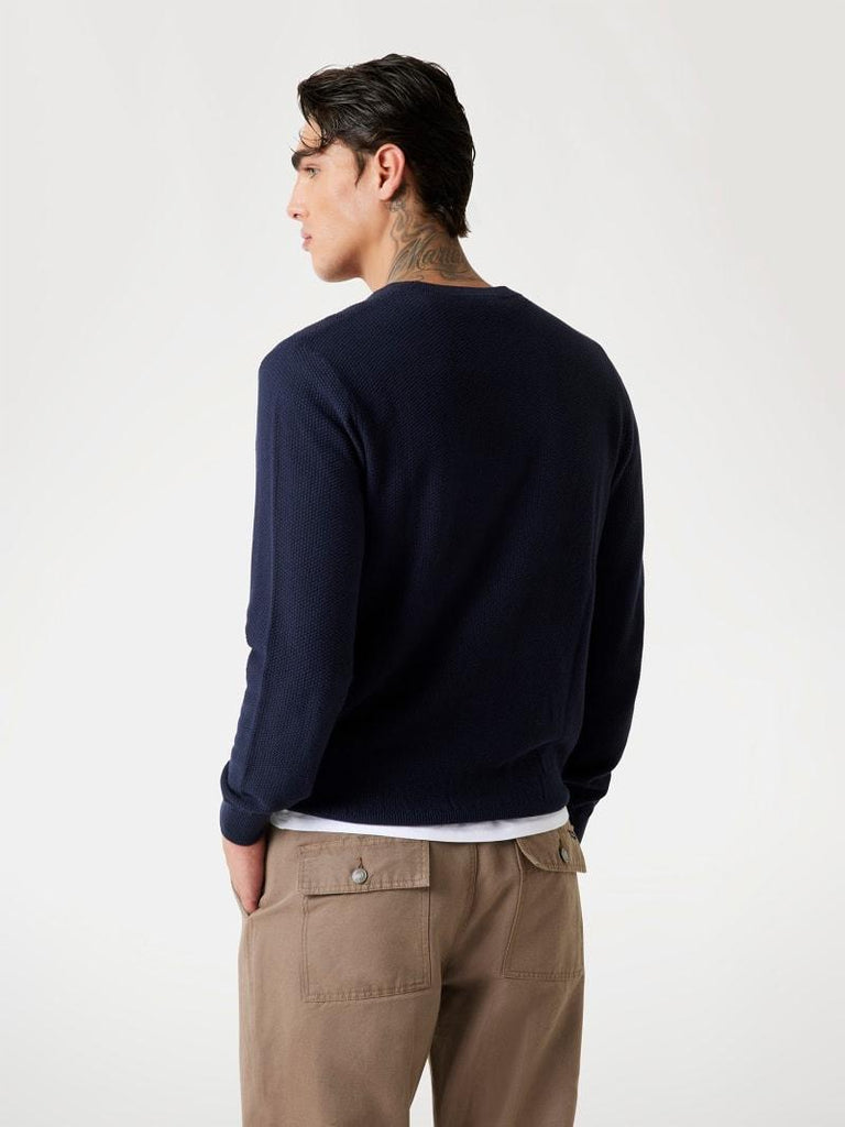 GUESS HARRISON CN LS STITCH LOGO SWT