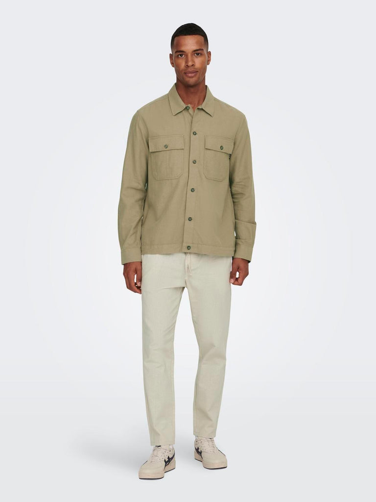 ONLY&SONS ONSLINUS CROP 0007 COT LIN PNT NOOS