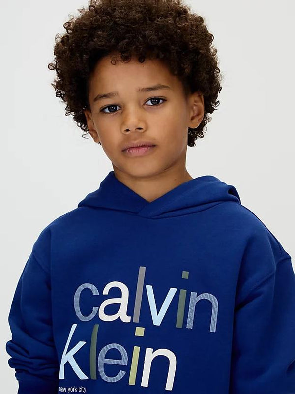 CALVIN KLEIN JEANS COLOR LOGO GRAPHIC TERRY HOODI