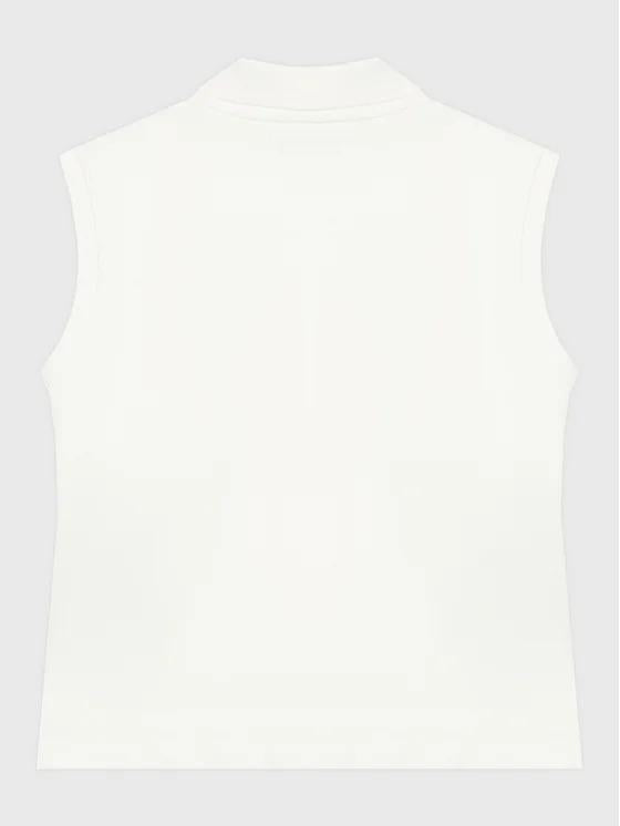 CALVIN KLEIN JEANS MONOGRAM POLO PIQUE TOP