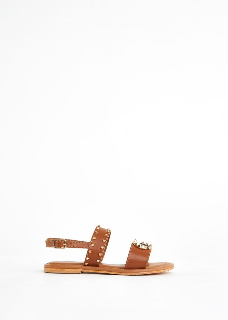 GAUDI SANDALO FLAT BICE LEATHER