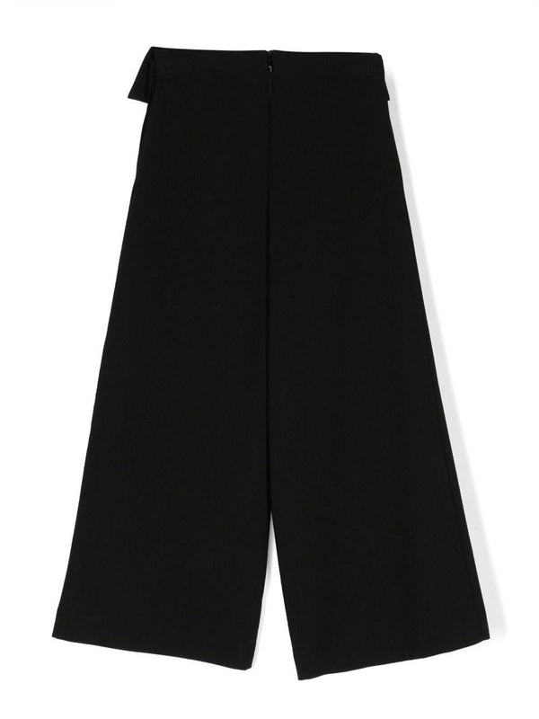 ELISABETTA FRANCHI La Mia Bambina PANTALONE CROPPED CON TASCHE E CHARM GA85 NERO