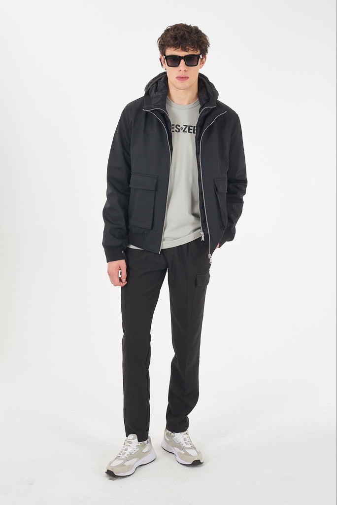 YES ZEE GIUBBINO UOMO BOMBER CON FINTO GILET STACCABILE