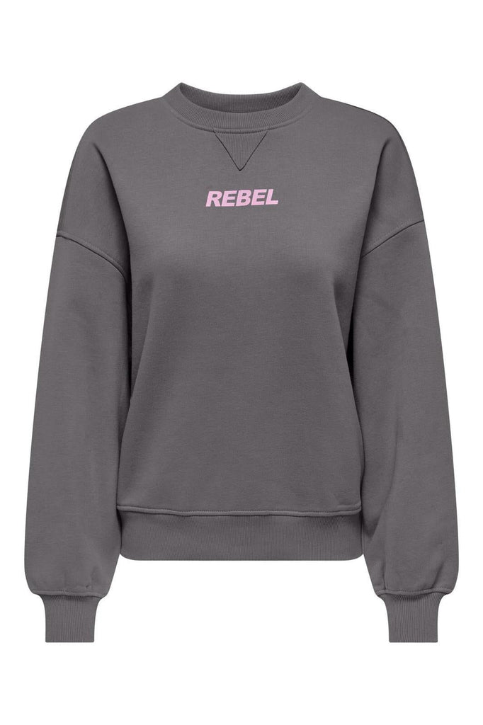 ONLY ONLSOFIA L/S WORD O-NECK SWT