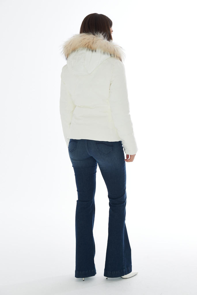YES ZEE JEANS DONNA TIPO 5 TASCHE, FLARE