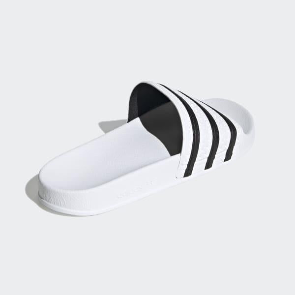 ADIDAS ORIGINALS ADILETTE            WHITE/CBLACK/WHITE