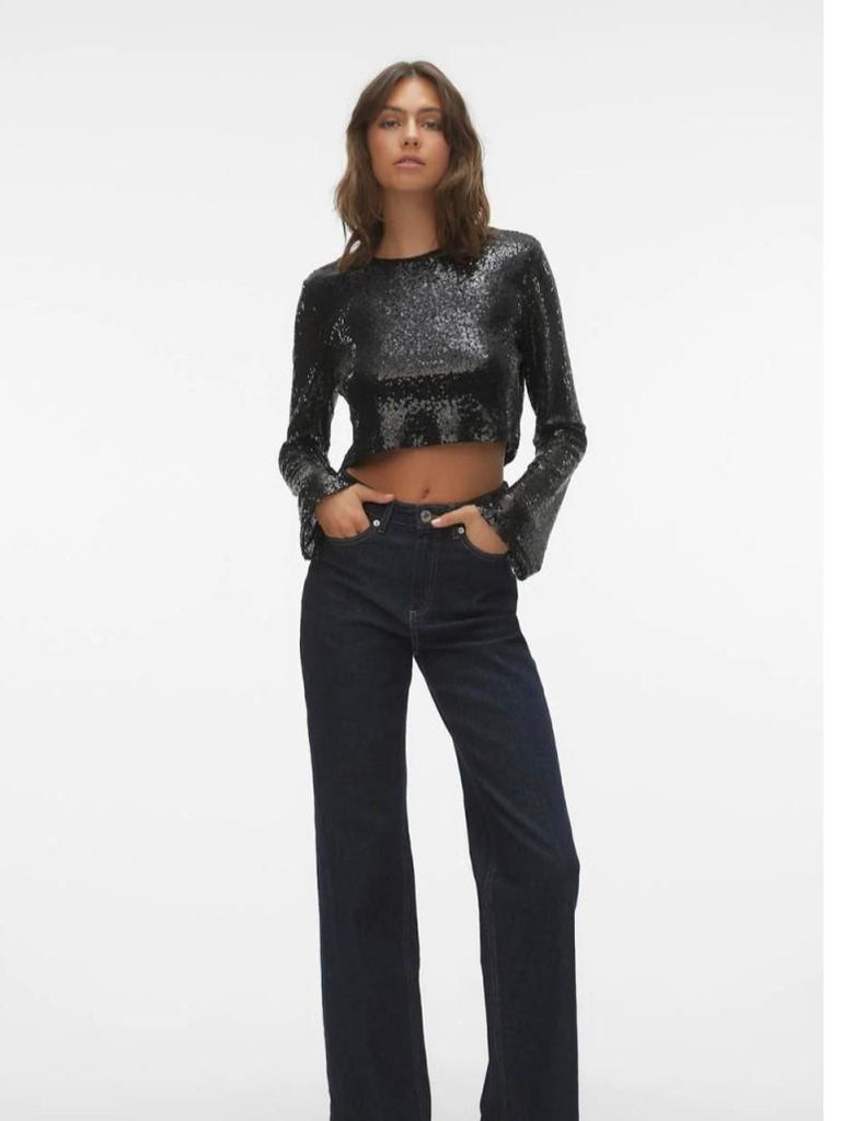 VERO MODA VMKAJE LS CROP TOP JRS