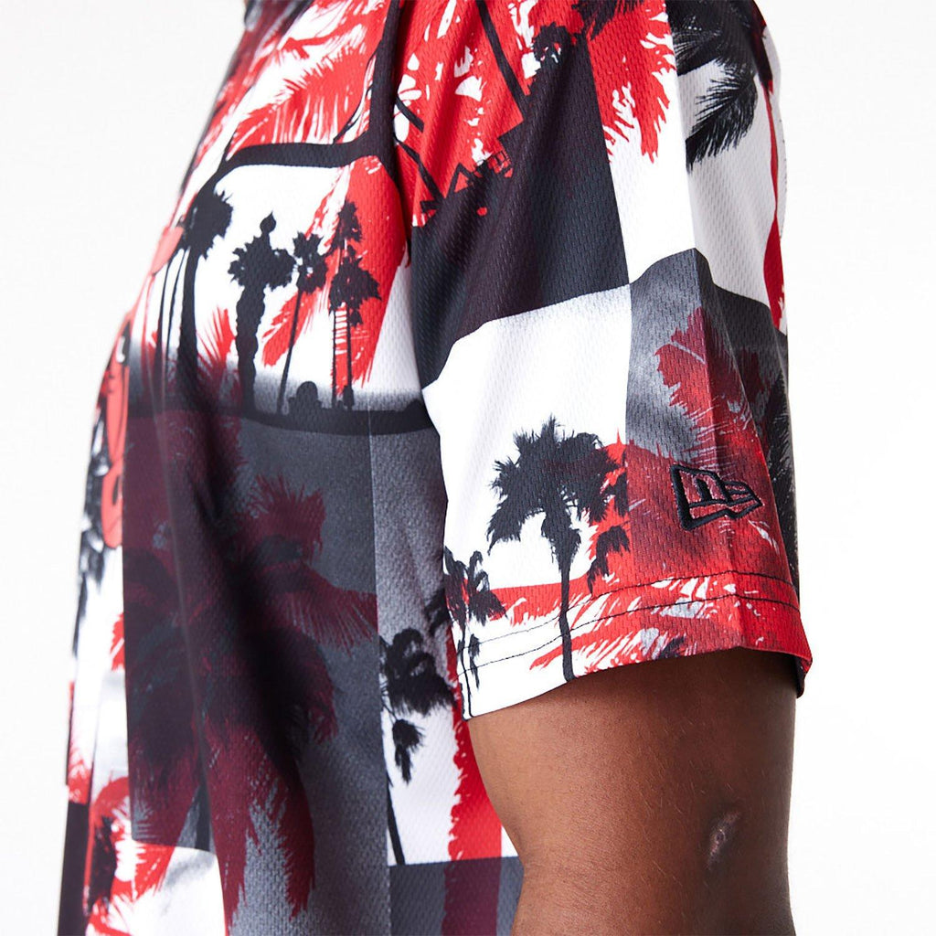NEW ERA NBA PALM TREE MESH TEE CHIBUL  FDRWHI