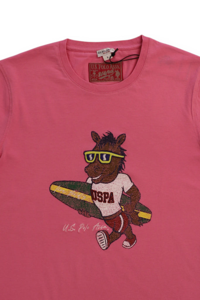 U.S. POLO ASSN HORS -T-SHIRT SS  WITH MASCOTTE PRINT
