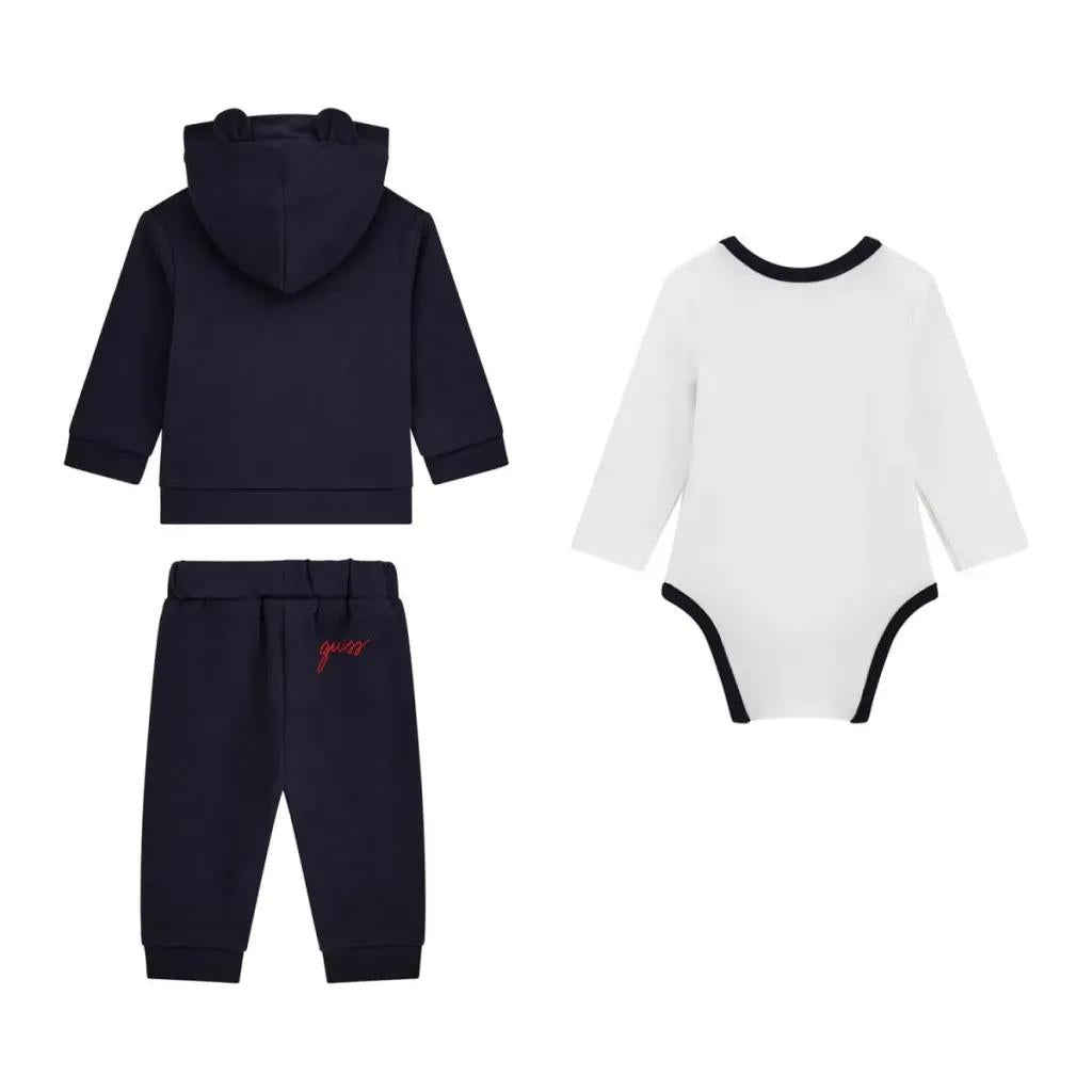 GUESS SET ACTIVE TOP+LS BODY+PANTS