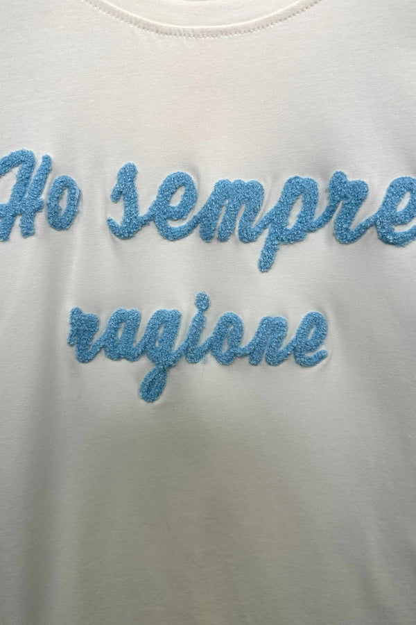 LOVEme T-shirt con scritta teddy 