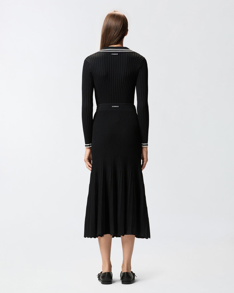 PINKO LINOSA POLO RIBBED VISCOSA STR