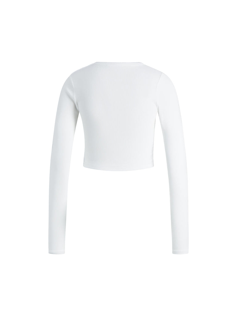 JJXX JXFELINE STR LS RIB TEE JRS NOOS