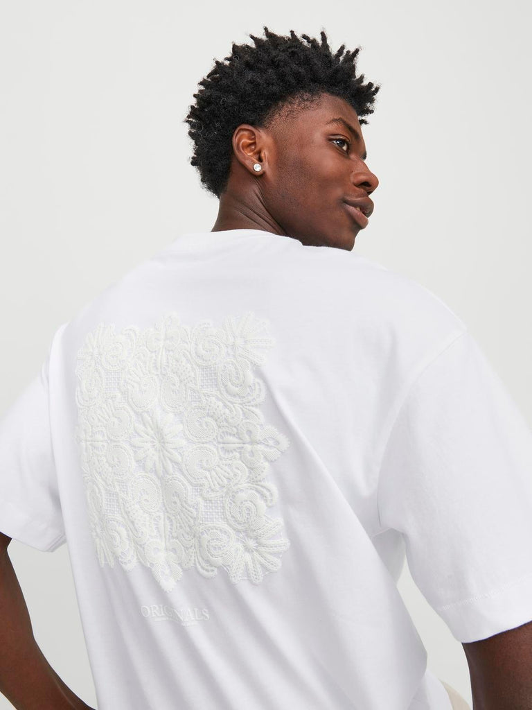 JACK AND JONES JORHAVANA CROCHET BACK TEE SS CREW NECK