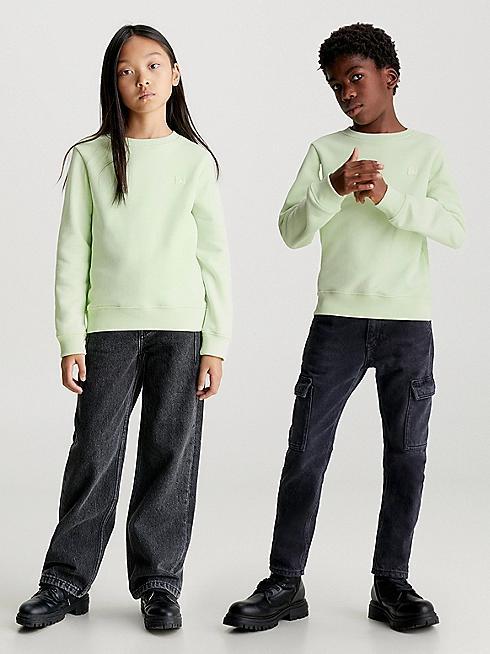 CALVIN KLEIN JEANS MONOGRAM MINI BADGE CREWNECK