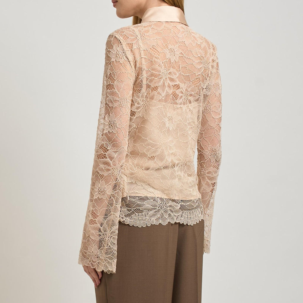 GUESS LS ANTOINETTE LACE SHIRT