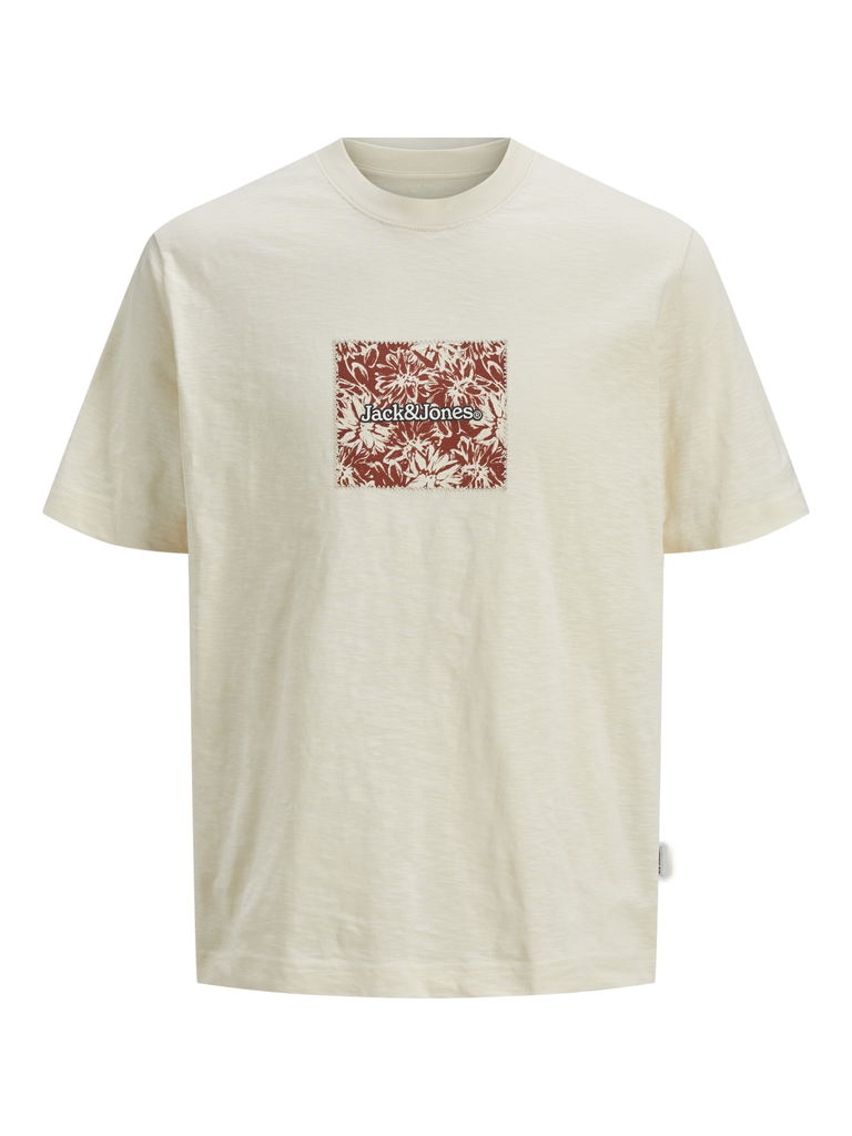 JACK JONES KIDS JORSPLIT AOP BRANDING TEE SS CREW JNR