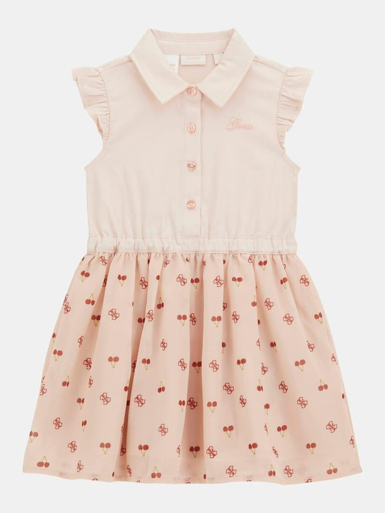 GUESS MIXED FABRIC SS DRES